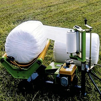 Selbstbetriebene Automatische Mini-Rundballenwickelmaschine mit Getriebe für 46-50cm Ballen 60-70 Ballen/Stunde Einstellbare Folienlagen für Landwirtschaftliche Nutzung
