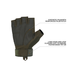 90-day window PRI Half Finger Fingerless Impact Hard <strong>Knuckle</strong> Outdoor Hiking Camping Tactical <strong>Gloves</strong> - Product Image 2