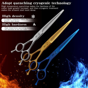 กรรไกรตัดแต่งขนสัตว์เลี้ยง JP440C ขนาด 7.25 นิ้ว อัตราการตัดบาง 70% สำหรับสุนัข/แมว รุ่น Beauty Refine รูปทรงกรรไกรปลายแหลม - Product Image 6