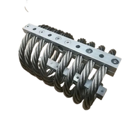 Isolateur de vibrations à ressort de sol Hoan, construction en acier inoxydable/aluminium, composants à âme en câble métallique, ISO9001:2015