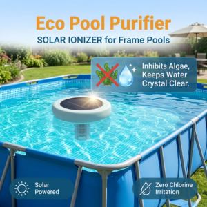 Ioniseur solaire pour piscine à technologie Eco Clean, électrodes <span class=keywords><strong>en</strong></span> cuivre, désinfectant, accessoires pour piscines extérieures, fourni par l'usine - Product Image 4