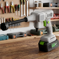 Alat Pencuci Tekanan Tinggi Tanpa Kabel 21V, Portable, dengan Nozzle 6-in-1, Foam Cannon, Baterai Isi Ulang, 10 Bar