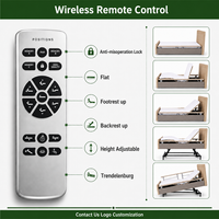 Lit médicalisé électrique moderne pour personnes âgées, lit de soins à domicile, lit réglable OEM pour la récupération des seniors, adapté aux femmes enceintes et à l'usage à domicile ou en maison de retraite