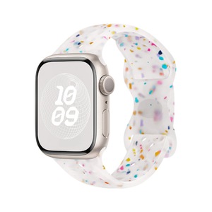 Bracelet en silicone coloré pour Apple Watch S9/Ultra 8/7/6/5/4/3 avec boucle <span class=keywords><strong>papillon</strong></span> respirante, bracelets de montre intelligente - Product Image 6
