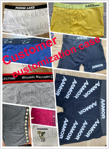 Boxer pour homme et femme, caleçon avec logo <span class=keywords><strong>personnalisé</strong></span>, <span class=keywords><strong>sous</strong></span>-vêtement imprimé, <span class=keywords><strong>Photo</strong></span>, en coton et Polyester, vente en gros - Product Image 6