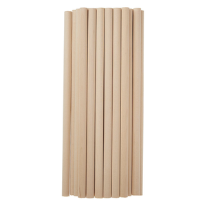 1/2 pouces X 12 pouces tiges <span class=keywords><strong>de</strong></span> cheville rondes en <span class=keywords><strong>bois</strong></span> non finies <span class=keywords><strong>pour</strong></span> bricolage artisanat macramé tenture murale décor à la maison - Product Image 1