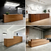 Nouveau comptoir de réception de style chinois pour entreprise, hôtel, hall d'entrée, simple et créatif, comptoir de bar personnalisé, comptoir de caisse