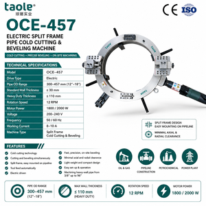 Biseladora de tubos montada OCE-457 OD |   <span class=keywords><strong>Máquina</strong></span> Automática <span class=keywords><strong>para</strong></span> Biselado y Corte de Tuberías |   OEM Disponible - Product Image 2