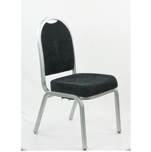 Chaise de banquet d'hôtel en aluminium durable avec dossier flexible connecteur métallique portable vente en gros pour mariage à la ferme - Product Image 1
