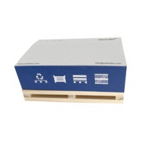Bloc de papier autocollant personnalisé fantaisie Note auto-adhésive sur palette en bois cube mémo promotionnel imprimé à 4 côtés