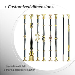 Barandilla de Balcón Contemporánea Ecológica de Acero Inoxidable y Aluminio, Barandilla para Escaleras Exteriores Resistente al Óxido y al Agua - Product Image 4