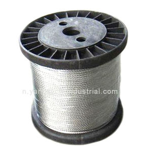 CÂBLE D'AVION 1/8 "3/16" 1/4 "5/16" 3/8 "7x7 7x19 Câble en acier Câble en acier inoxydable Prix bon marché Câble en acier galvanisé - Product Image 1