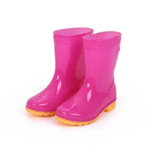De silicona de lluvia Bebé Zapatos de la lluvia de las mujeres de plástico caliente de seguridad para los hombres Kid_Rain_Boots