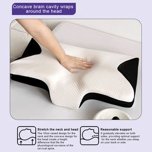 Almohada Cervical Personalizada 100% Poliéster, Altura Ajustable, Almohada Cervical Negra Gris, Almohada de Espuma Viscoelástica - Product Image 4