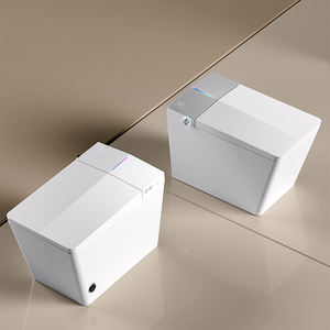 Inodoro Eléctrico de Cerámica de Último Modelo para <span class=keywords><strong>Baño</strong></span>, Montado en el Suelo, con Descarga Automática, Control Remoto y Calefacción, con Sifón en P - ¡Gran Oferta! - Product Image 4