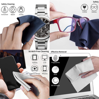 Prix d'usine, vente chaude, logo personnalisable OEM, chiffon pour lunettes de soleil en microfibre 15*15cm, haute qualité, durable, chiffon anti-buée pour appareil photo