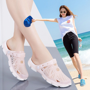 Zuecos de Plástico para Mujer, Punta Cerrada, Antideslizantes, Suela de EVA, Sandalias de Playa para Verano - Product Image 3
