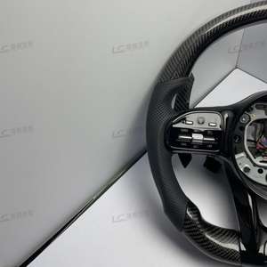 Volant sport en cuir et fibre de carbone neuf, <span class=keywords><strong>prix</strong></span> usine, compatible avec Benz pour W204 W205 W167 W213 W222 W207 - Product Image 4