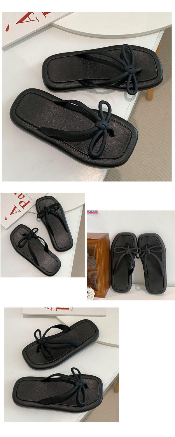 Bow Flip-flops Female Summer Fashion Casual Shoes Outdoor Indoor Beach Sandals Slippers