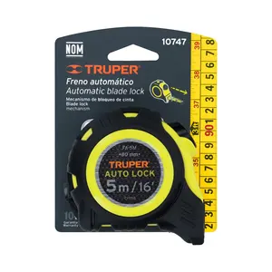 Cinta Métrica Resistente a Impactos con Bloqueo Automático BOX 6, 5 m, Cinta de 19 mm, TRUPER - Product Image 4