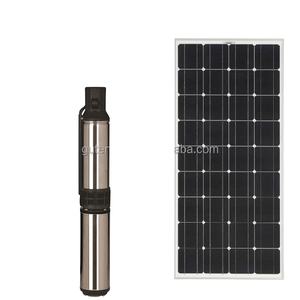 Pompe à eau solaire <span class=keywords><strong>Submersible</strong></span> en acier inoxydable <span class=keywords><strong>24</strong></span> volts 100m Lift Dc pour l'irrigation agricole - Product Image 1