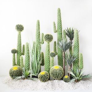Bonsái de cactus simulado de pie de Planta artificial verde grande elegante y popular para diseño de paisaje - Product Image 2
