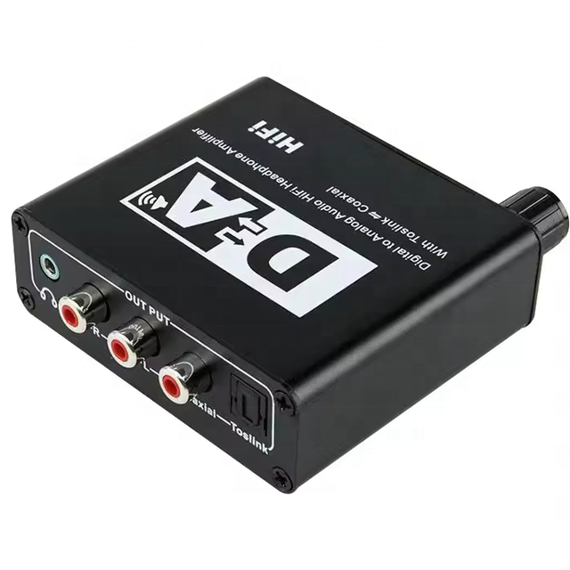 SYONG HIFI 24bit DAC Amp Digital Analog Audio Converter Decoder 3.5mm AUX RCA Amplifier Adapter Toslink Audio Splitter