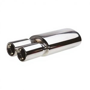 Silenziatore Rotondo Simoni Racing ID 60mm Doppio Acciaio Inossidabile ESR109 - Product Image 1