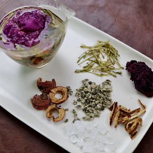 Thé Infusion aux Herbes Aromatisé Bai Sheng Premium avec <span class=keywords><strong>Chèvrefeuille</strong></span>, Rose, Zeste d'Orange Séché et Feuille de Lotus - En Sachet - Product Image 6