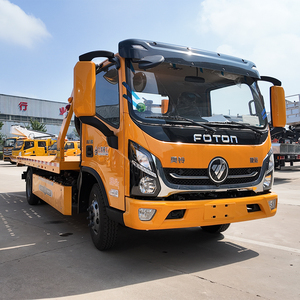 JIUBANG 6TON Nouveau Camion de <span class=keywords><strong>Remorquage</strong></span> Diesel à Transmission Manuelle avec Treuil Arrière et Plateforme Plate à Plateaux Coulissants, Origine Hubei - Product Image 2