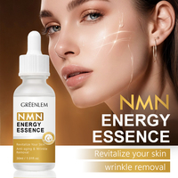 Sérum liquide pour le visage NMN Skin Booster Peptide Niacinamide Anti-âge Blanchissant Hydratant OEM ODM