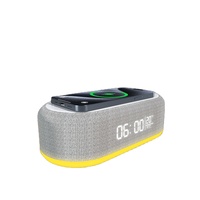 3-in-1 Snelle Draadloze Oplaadstation 15W Wekker RGB Nachtlampje Bureaulader voor iPhone 16 15 Samsung Android