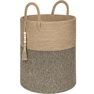 Panier de rangement pour vêtements sales en coton réutilisable, style moderne, imperméable, grande capacité, durable, avec poignée, pour couvertures et <span class=keywords><strong>linge</strong></span> - Product Image 4
