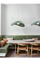 Nouvelle Suspension Moderne de Designer, Luminaire Suspendu Nordique Blanc, Lustre pour Comptoir de Cuisine en Résine