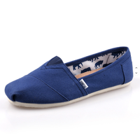Espadrilles plates en toile à pédale, couleur unie, pour amoureux des chaussures décontractées, vente en gros pour fabricants