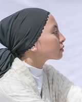 Écharpe Hijab malaisienne, Turban musulman, respirant, écharpe pour la tête, avec broderie de fleurs,