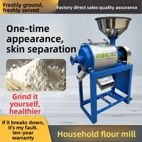 Machine à décortiquer et à polir le riz motorisée en acier, moulin à blé, équipement de traitement de la farine de céréales et de maïs, machine à éliminer les balles, usage domestique