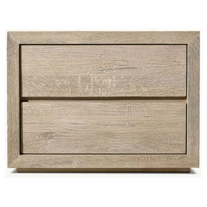 Mesa de Noche Cerrada de Roble Reciclado DRIFTED rh FURNITURE, Mueble de Dormitorio Moderno y de Lujo con Cajón - Product Image 5