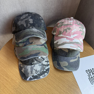 6 pannelli a tesa curva di alta qualità per personalizzare il Logo semplice cappello da papà in cotone con cappello da Baseball non strutturato lavato cappellini mimetici - Product Image 1