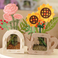 Bricolage artisanal en feutre pour enfants, fleurs en pot créatives pour enfants de la maternelle, Kits éducatifs, cadeau de fête des mères