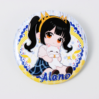 Diseño gratuito disponible Pin Maker 44mm 58mm 75mm Impresión por sublimación reflectante Surtido de logotipo de metal en blanco Insignia personalizada Pin Botón
