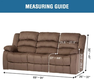 Luxury Velvet 3 Seater Recliner <strong>Cover</strong> Furniture <strong>Covers</strong> Recliner <strong>Sofa</strong> <strong>Cover</strong> Set <strong>for</strong> Recliner Seat - Product Image 6