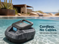 Robot aspirateur de piscine sans fil 4500 mAh 91-120 min IPX8, franchissement d'obstacles de 6 mm, nettoyage automatique des fonds plats pour piscine domestique