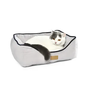 Petstar, лидер продаж, большие кровати для собак с логотипом на заказ, прямоугольная кровать для щенков, домашних животных - Product Image 5