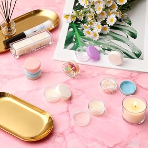 กระปุกครีมเครื่องสำอางแบบใส สีชมพู สีเขียว สีฟ้า สีขาว สีดำ ขนาด 5 กรัม 10 กรัม 15 กรัม 20 กรัม  กระปุกครีมบำรุงผิวหน้าแบบกลม  บรรจุภัณฑ์ครีมเปล่าสำหรับใส่ตัวอย่างครีม - Product Image 2