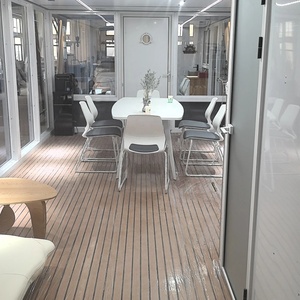 Maison flottante en aluminium de 36 pieds, <span class=keywords><strong>ponton</strong></span> <span class=keywords><strong>flottant</strong></span>, bateau fermé, barge - Product Image 6