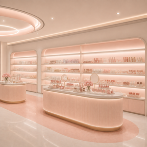 Meubles sur mesure pour magasin de beauté, vitrine de présentation de cosmétiques, solution de design d'intérieur pour boutique de maquillage - Product Image 4