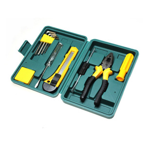Emergency <b>Tool</b> Kit 12-Piece Plastic Green Car Maintenance Set For <b>Vehicle</b> Repair - Product Image 3