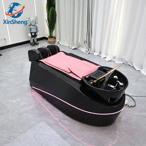 Elektrikli pembe taşınabilir Salon masaj şampuan yatak kuaför yıkama kasesi sandalye pembe şampuan lavabo ve sandalyeler - Product Image 3