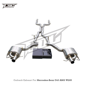 Système d'échappement Boska en acier inoxydable pour Mercedes-Benz C43 AMG W205 3.0T 2019-2024, silencieux Valvetronic - Product Image 5